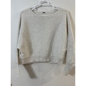 Free People Women's Oversized Long Dolman Sleeve Pull-over Sweater-Size-Med.